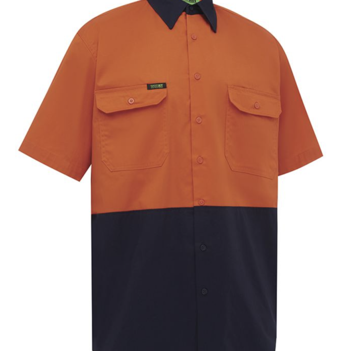 Hi Vis 2 Tone Lightweight Short Sleeve Shirt